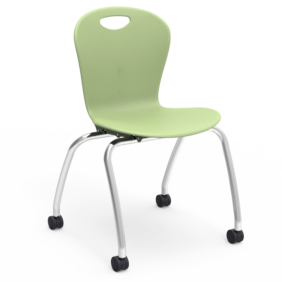 Virco Civitas Series Mobile Ergonomic Chair, Contoured Seat/Back - 18" Seat Height with 4 Casters (Virco CZ18C) - SchoolOutlet