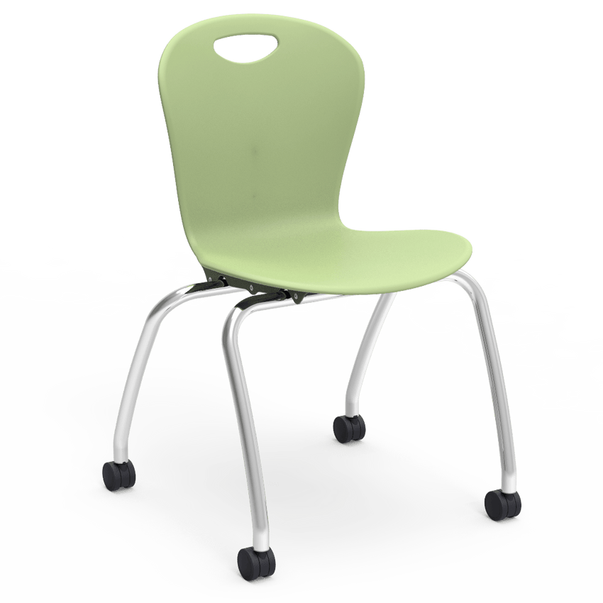 Virco Civitas Series Mobile Ergonomic Chair, Contoured Seat/Back - 18" Seat Height with 4 Casters (Virco CZ18C) - SchoolOutlet