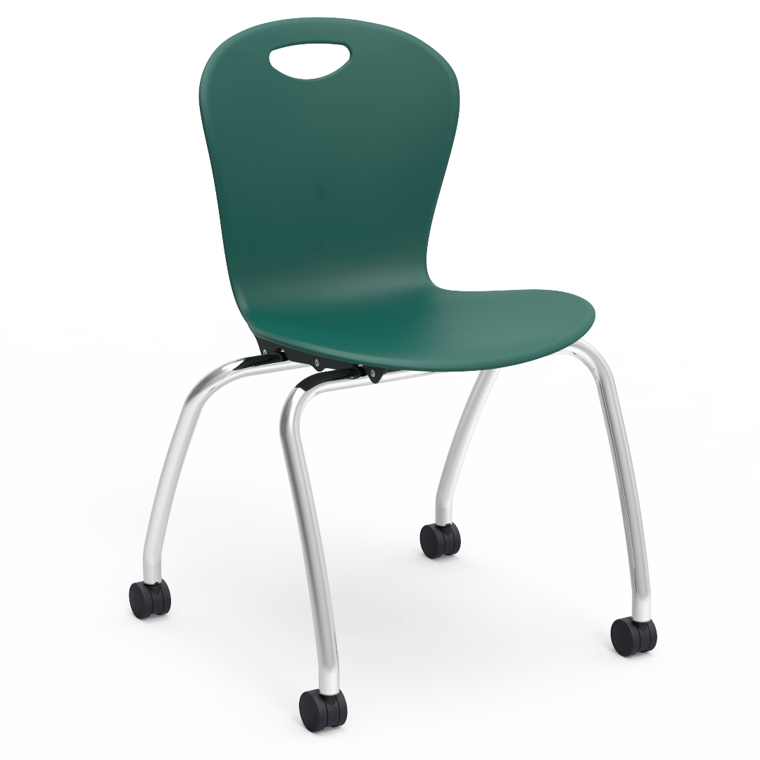 Virco Civitas Series Mobile Ergonomic Chair, Contoured Seat/Back - 18" Seat Height with 4 Casters (Virco CZ18C) - SchoolOutlet