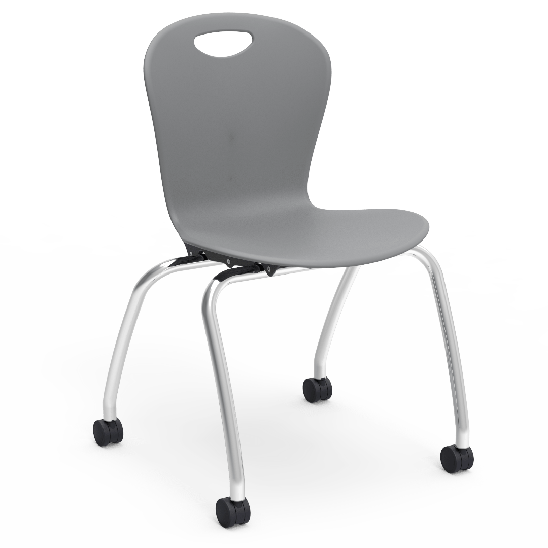 Virco Civitas Series Mobile Ergonomic Chair, Contoured Seat/Back - 18" Seat Height with 4 Casters (Virco CZ18C) - SchoolOutlet