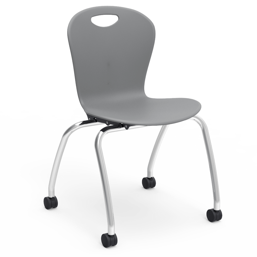 Virco Civitas Series Mobile Ergonomic Chair, Contoured Seat/Back - 18" Seat Height with 4 Casters (Virco CZ18C) - SchoolOutlet