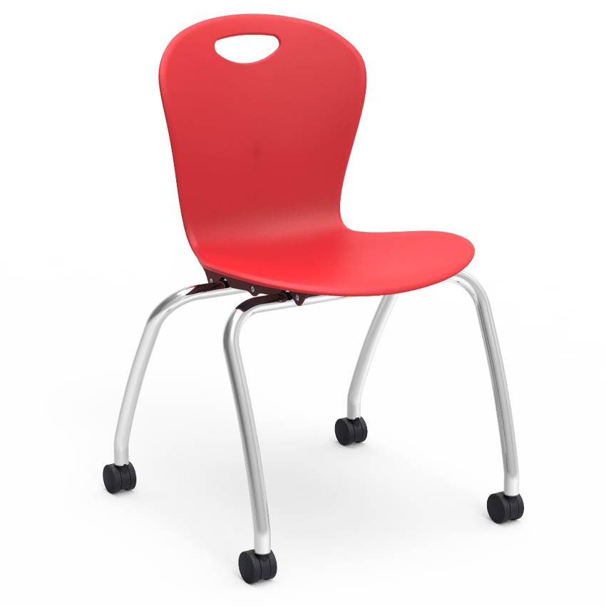 Virco Civitas Series Mobile Ergonomic Chair, Contoured Seat/Back - 18" Seat Height with 4 Casters (Virco CZ18C) - SchoolOutlet