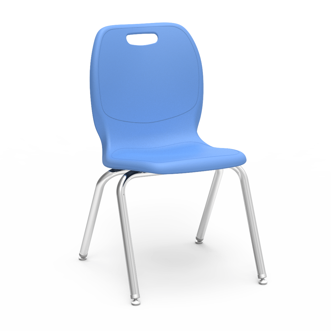 Virco N2 Series Ergonomic School Stack Chair - XL Seat - 18 1/4" Seat Height (Virco N218EL) - SchoolOutlet