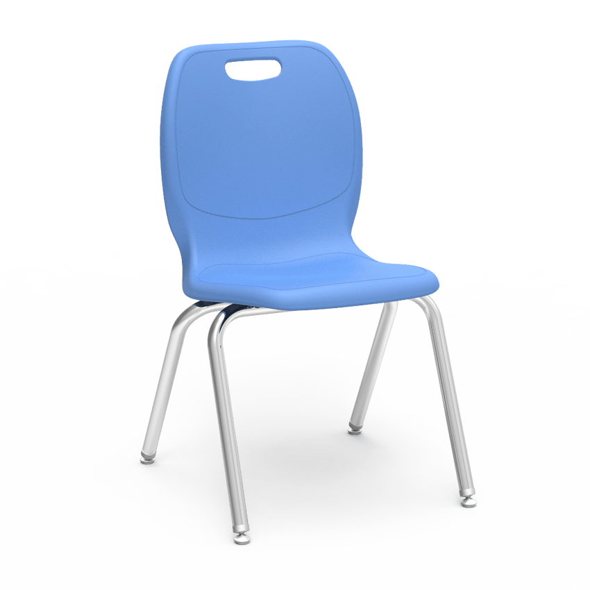 Virco N2 Series Ergonomic School Stack Chair - XL Seat - 18 1/4" Seat Height (Virco N218EL) - SchoolOutlet