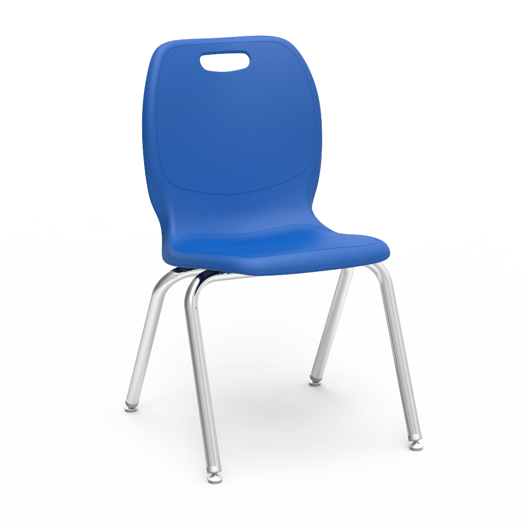 Virco N2 Series Ergonomic School Stack Chair - XL Seat - 18 1/4" Seat Height (Virco N218EL) - SchoolOutlet