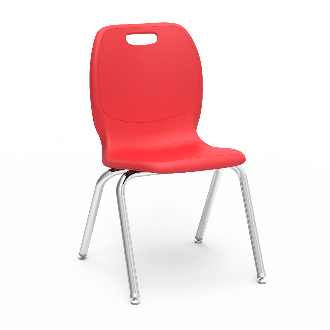 Virco N2 Series Ergonomic School Stack Chair - XL Seat - 18 1/4" Seat Height (Virco N218EL) - SchoolOutlet