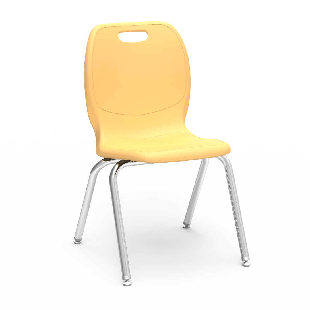 Virco N2 Series Ergonomic School Stack Chair - XL Seat - 18 1/4" Seat Height (Virco N218EL) - SchoolOutlet