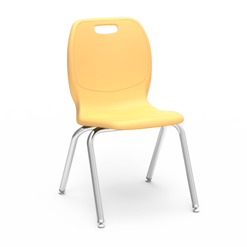 Virco N2 Series Ergonomic School Stack Chair - XL Seat - 18 1/4" Seat Height (Virco N218EL) - SchoolOutlet