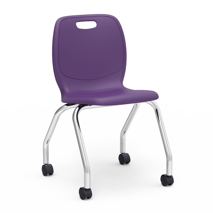 Virco N2 Series Mobile Task Chair - 18" Seat Height (Virco N250) - SchoolOutlet