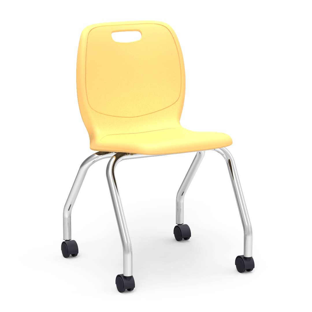 Virco N2 Series Mobile Task Chair - 18" Seat Height (Virco N250) - SchoolOutlet