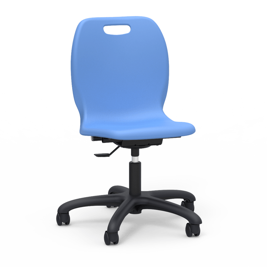 Virco N2 Series Height Adjustable Mobile Task Chair - XL Seat (Virco N260ELGC) - SchoolOutlet