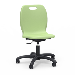 Virco N2 Series Height Adjustable Mobile Task Chair - XL Seat (Virco N260ELGC)