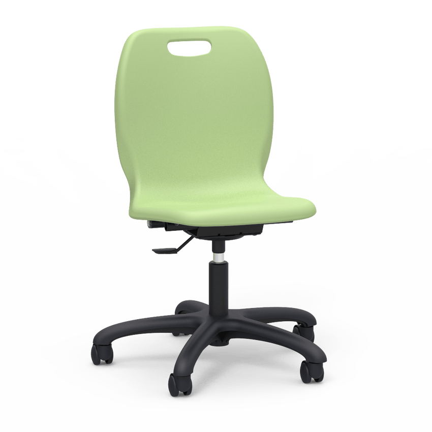 Virco N2 Series Height Adjustable Mobile Task Chair - XL Seat (Virco N260ELGC) - SchoolOutlet