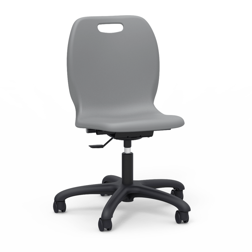 Virco N2 Series Height Adjustable Mobile Task Chair - XL Seat (Virco N260ELGC) - SchoolOutlet