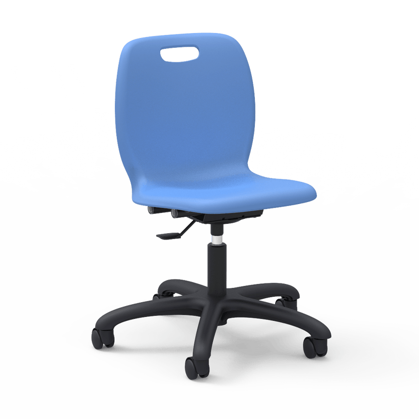 Virco N2 Series Height Adjustable Mobile Task Chair (Virco N260GC) - SchoolOutlet