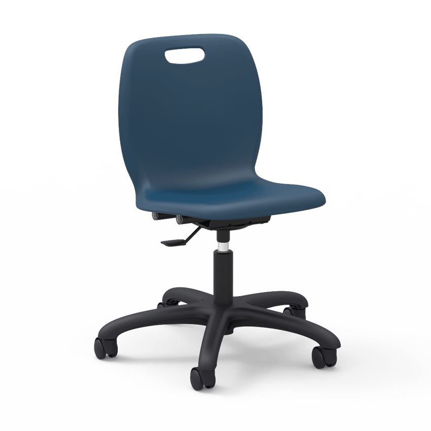 Virco N2 Series Height Adjustable Mobile Task Chair (Virco N260GC) - SchoolOutlet
