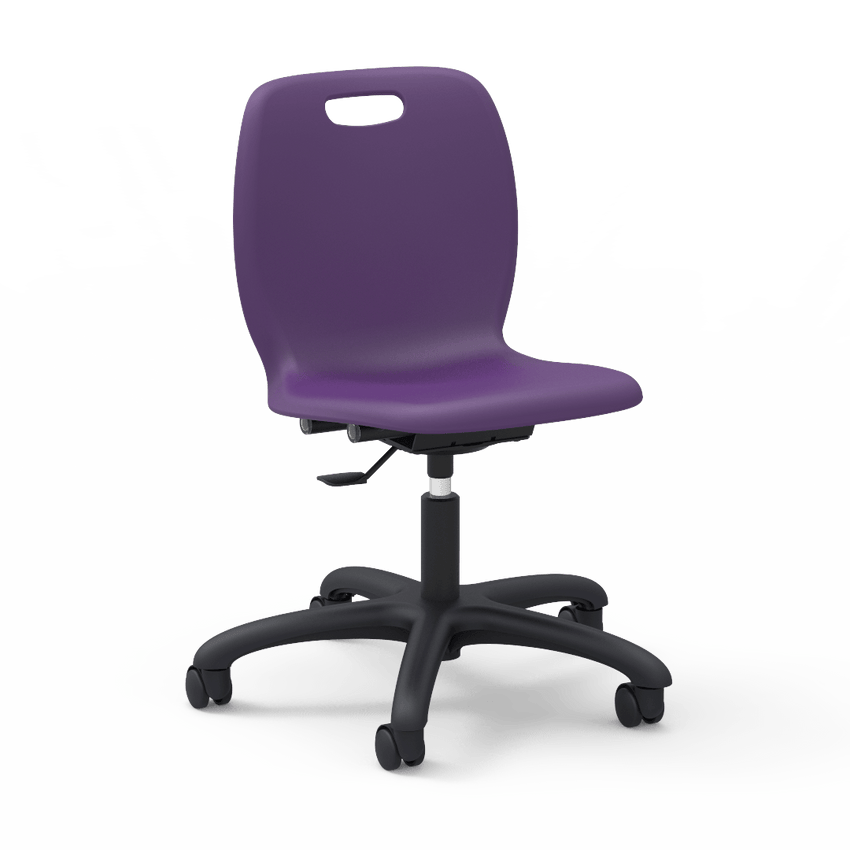Virco N2 Series Height Adjustable Mobile Task Chair (Virco N260GC) - SchoolOutlet