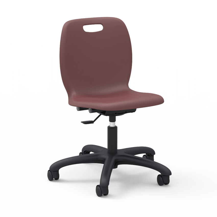Virco N2 Series Height Adjustable Mobile Task Chair (Virco N260GC) - SchoolOutlet