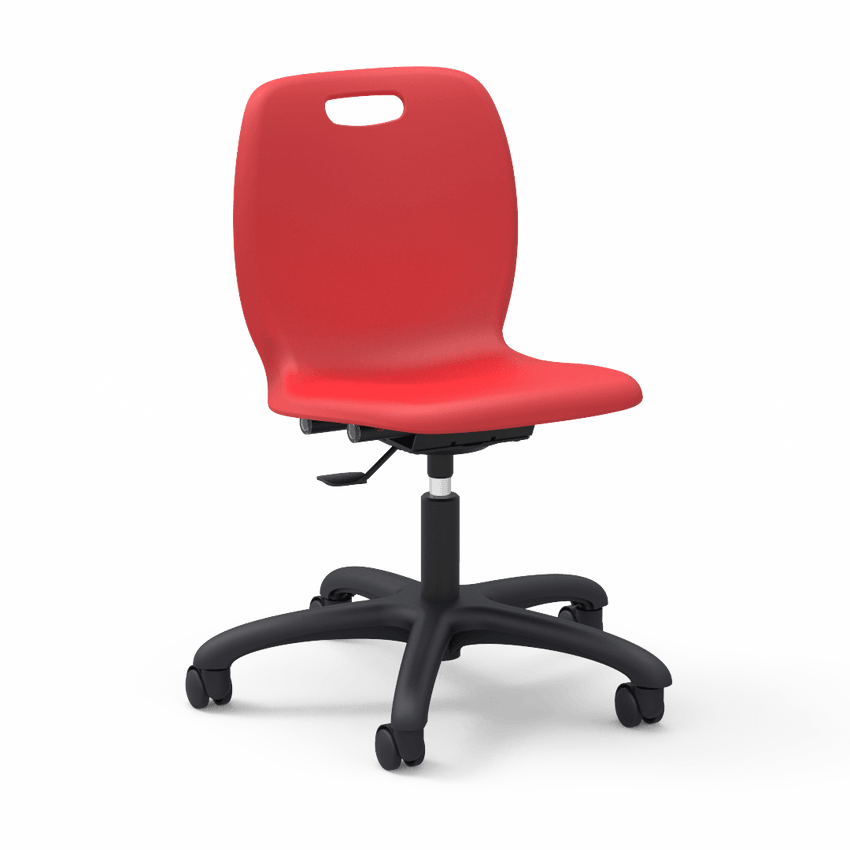 Virco N2 Series Height Adjustable Mobile Task Chair (Virco N260GC) - SchoolOutlet
