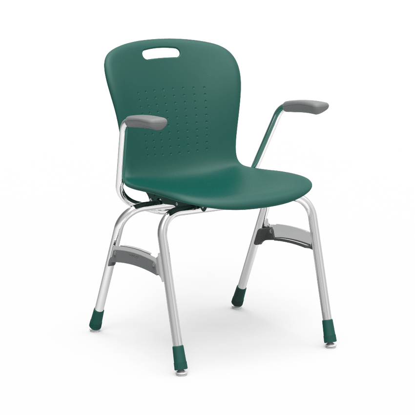 Virco SG418A - Sage Series 4-Leg Chair with Armrests - 18" Seat Height (Virco SG418A) - SchoolOutlet