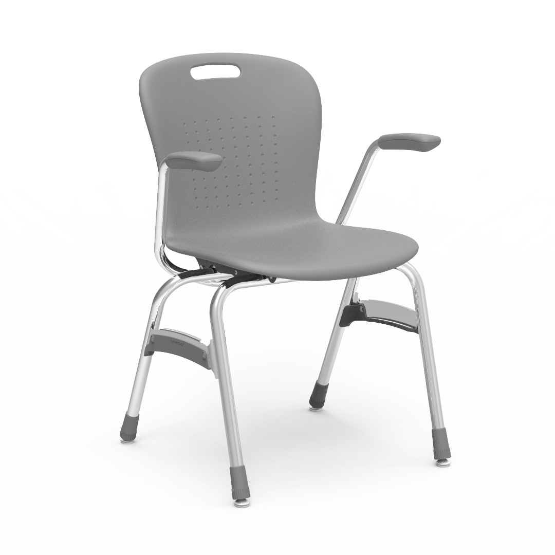 Virco SG418A - Sage Series 4-Leg Chair with Armrests - 18" Seat Height (Virco SG418A) - SchoolOutlet