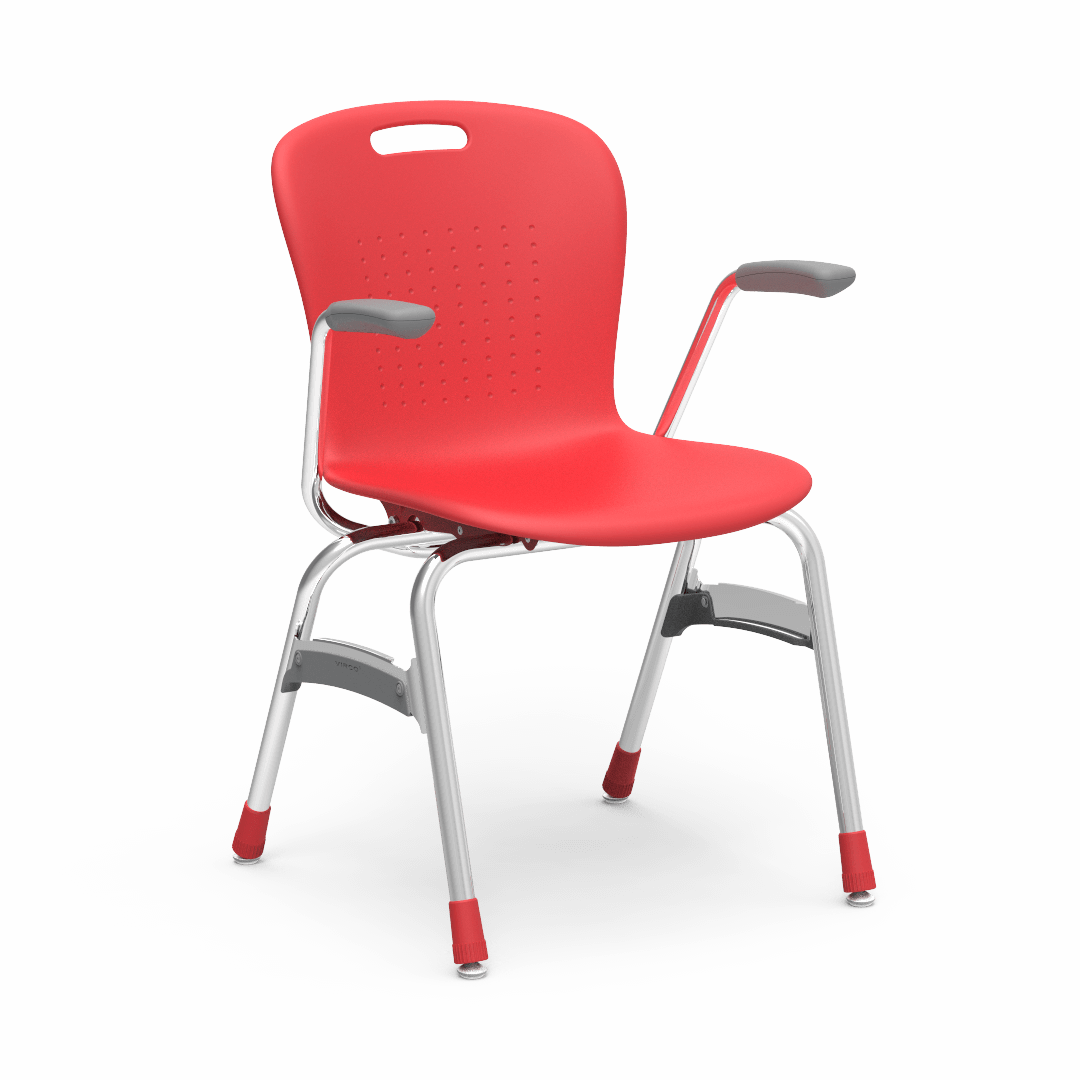 Virco SG418A - Sage Series 4-Leg Chair with Armrests - 18" Seat Height (Virco SG418A) - SchoolOutlet