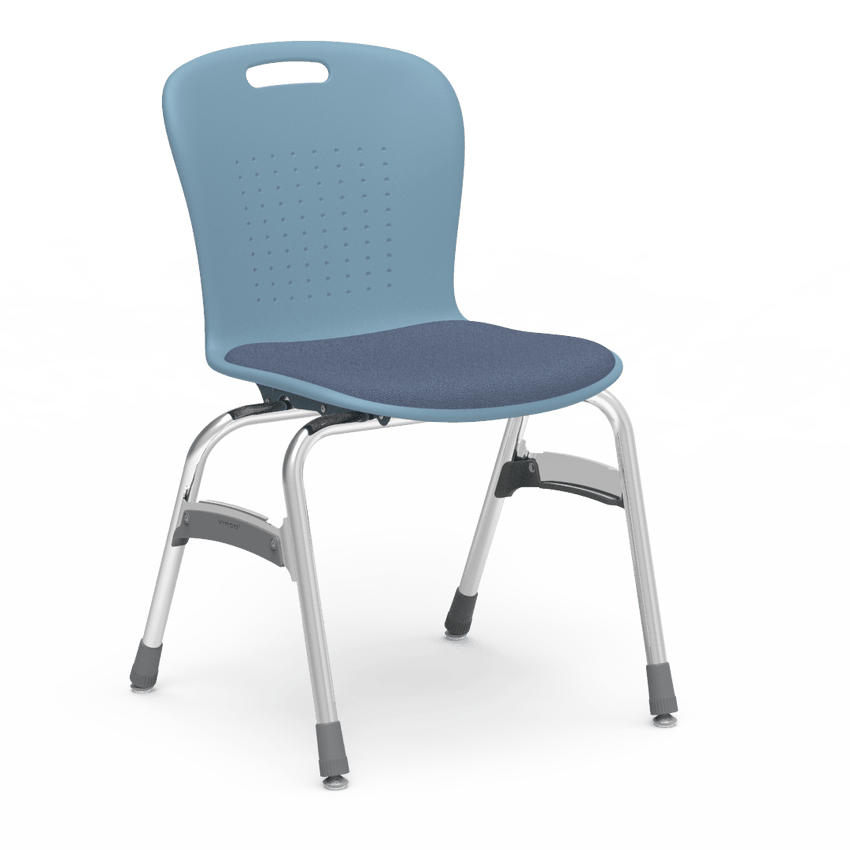 Virco SG418P - Sage Stack Chair - 18" Seat Height with Padded Upholstered Seat Cushion (Virco SG418P) - SchoolOutlet