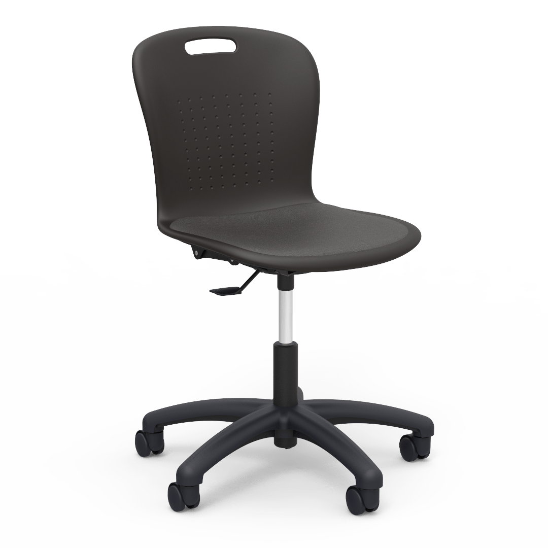 Virco SGTASK18P - Sage Series Task Chair - 18" Seat Height with Padded Upholstered Seat Cushion (Virco SGTASK18P) - SchoolOutlet