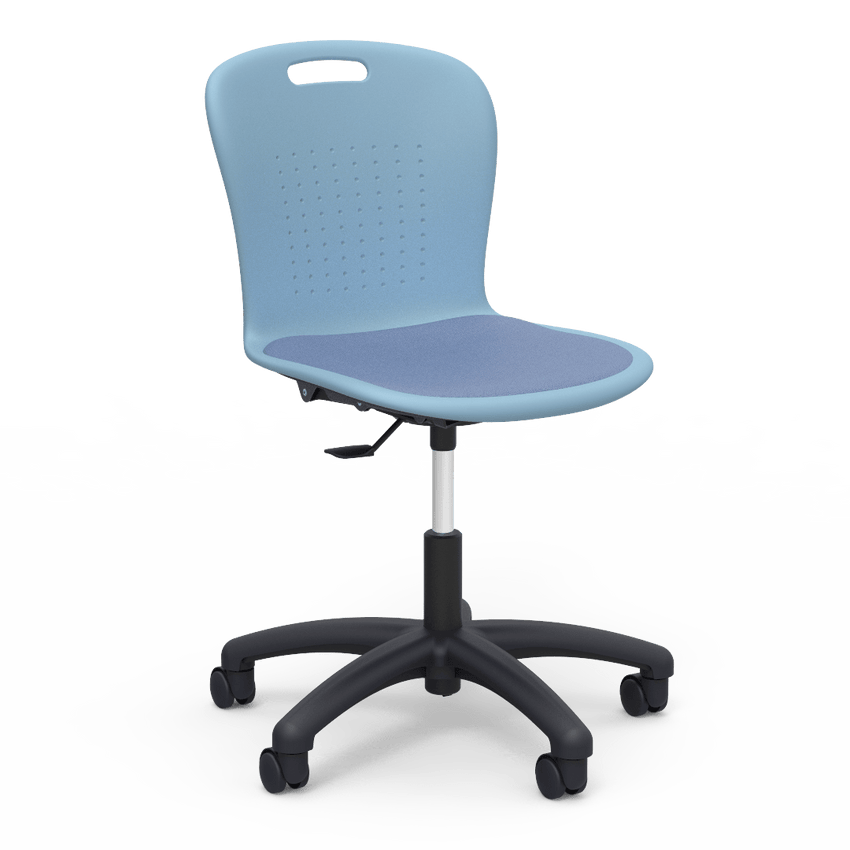 Virco SGTASK18P - Sage Series Task Chair - 18" Seat Height with Padded Upholstered Seat Cushion (Virco SGTASK18P) - SchoolOutlet