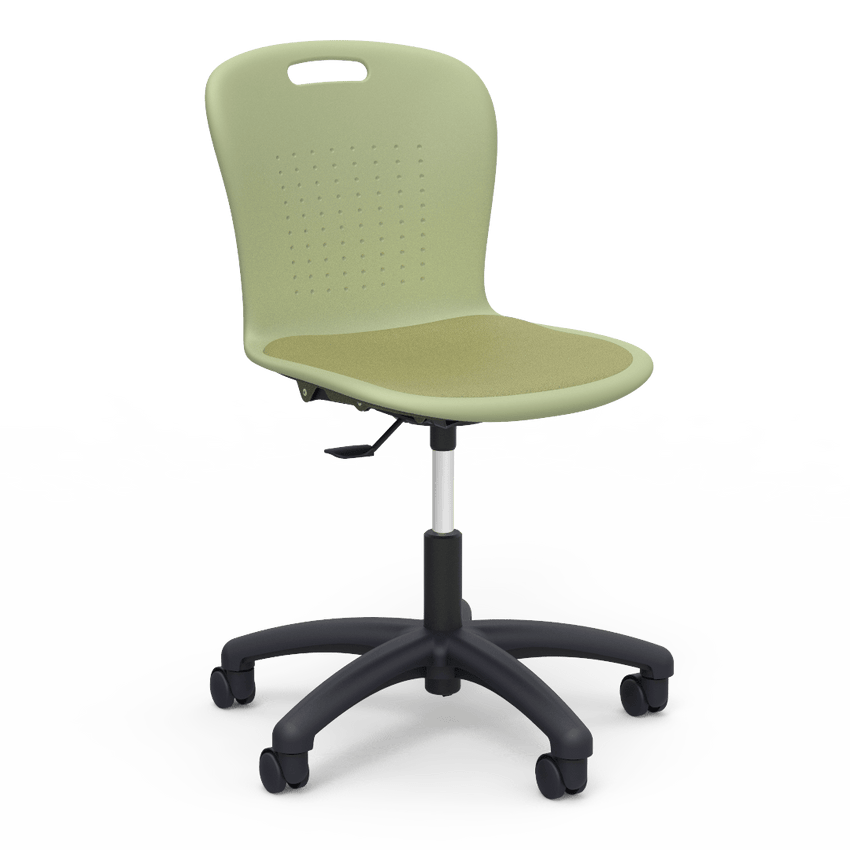 Virco SGTASK18P - Sage Series Task Chair - 18" Seat Height with Padded Upholstered Seat Cushion (Virco SGTASK18P) - SchoolOutlet