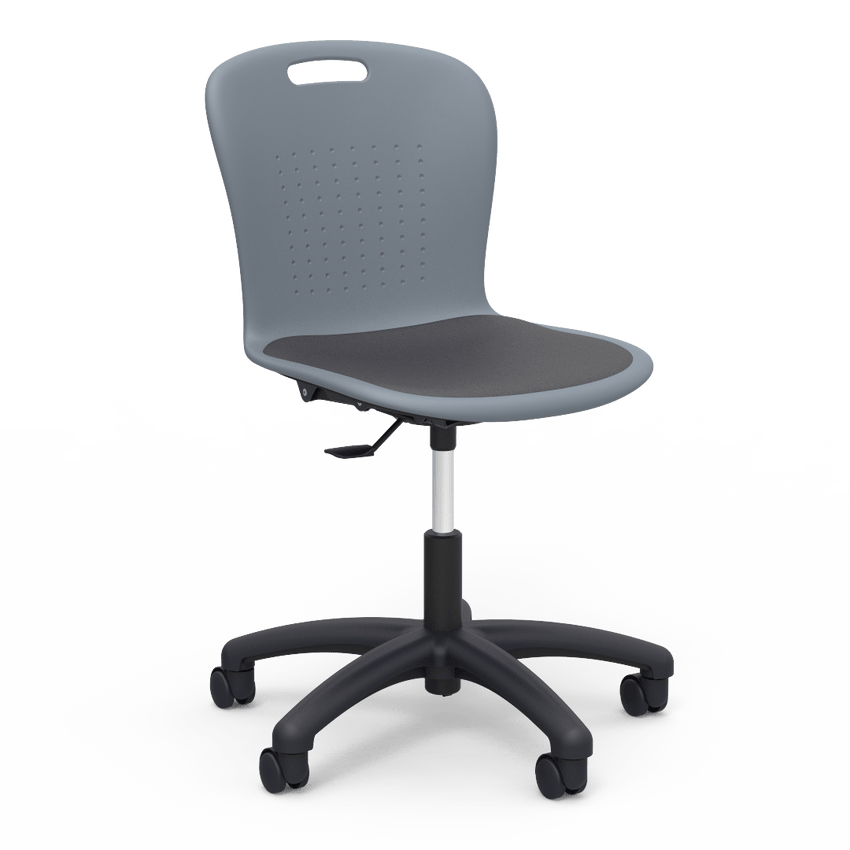 Virco SGTASK18P - Sage Series Task Chair - 18" Seat Height with Padded Upholstered Seat Cushion (Virco SGTASK18P) - SchoolOutlet