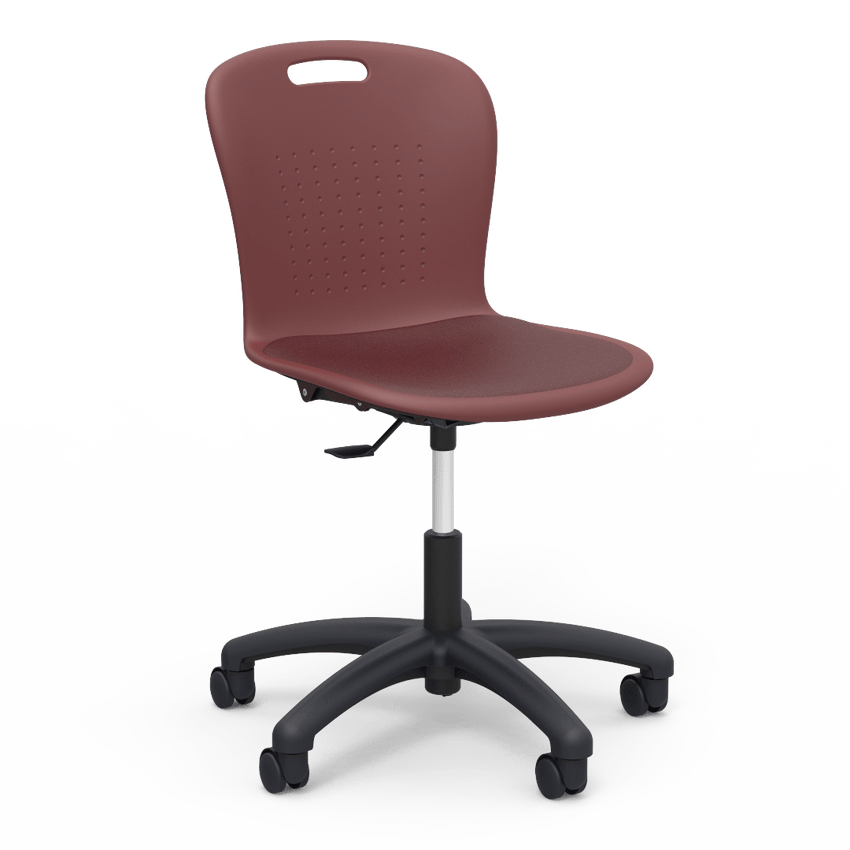 Virco SGTASK18P - Sage Series Task Chair - 18" Seat Height with Padded Upholstered Seat Cushion (Virco SGTASK18P) - SchoolOutlet