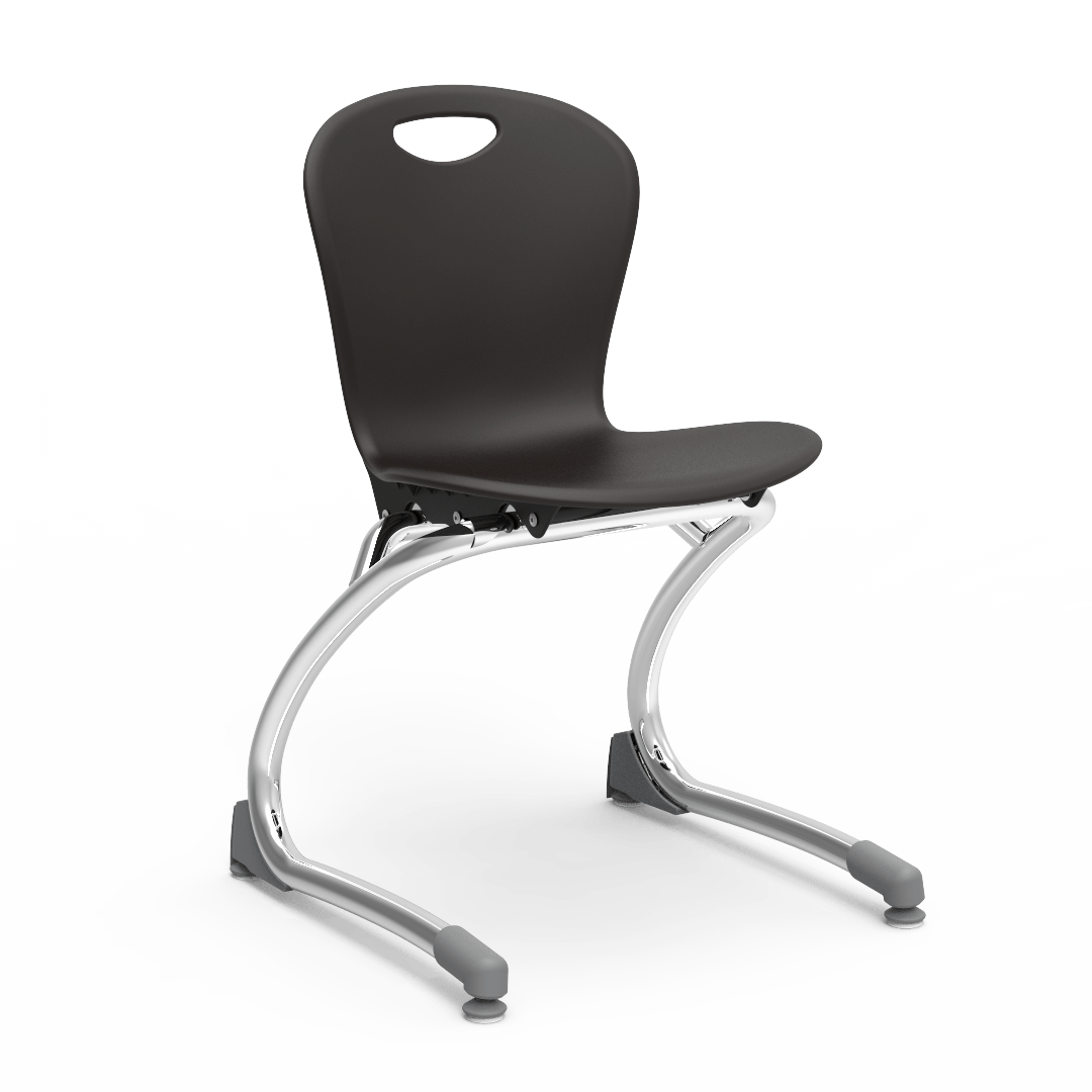 Virco ZCANT13 - Zuma Series Cantilevered Legged Ergonomic Chair, Contoured Seat/Back - 13" Seat Height (Virco ZCANT13) - SchoolOutlet