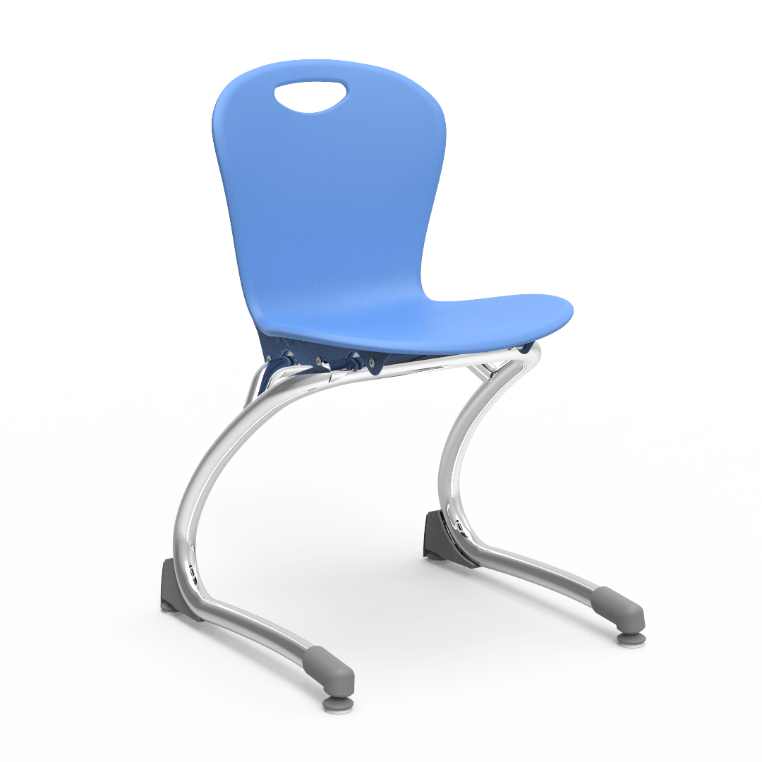 Virco ZCANT13 - Zuma Series Cantilevered Legged Ergonomic Chair, Contoured Seat/Back - 13" Seat Height (Virco ZCANT13) - SchoolOutlet