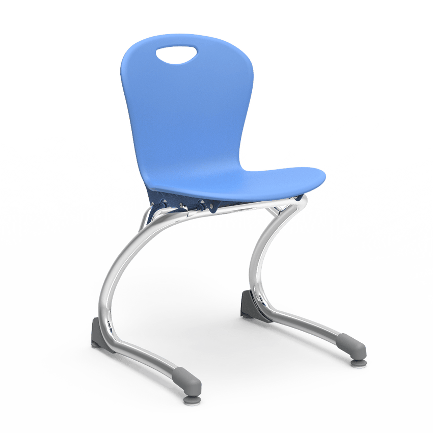 Virco ZCANT13 - Zuma Series Cantilevered Legged Ergonomic Chair, Contoured Seat/Back - 13" Seat Height (Virco ZCANT13) - SchoolOutlet