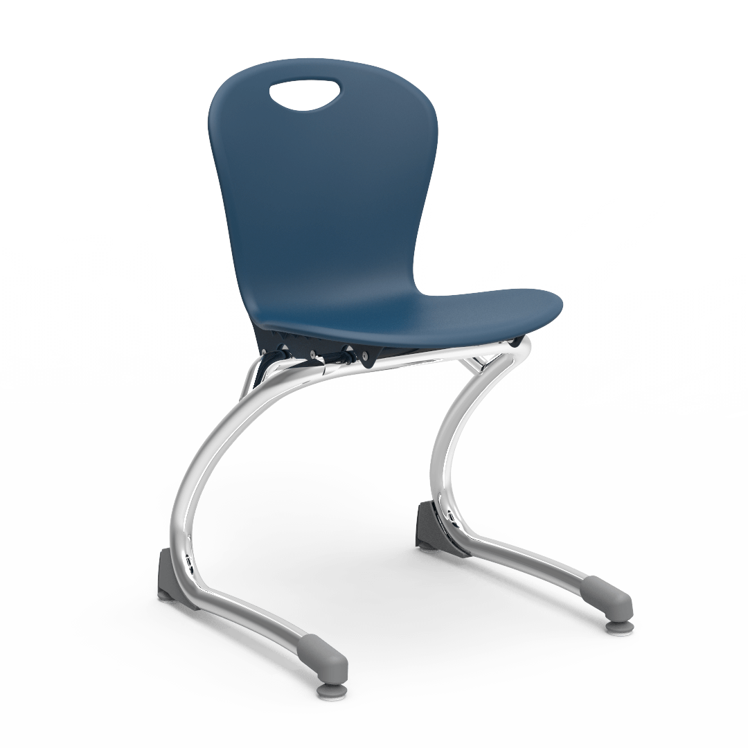 Virco ZCANT13 - Zuma Series Cantilevered Legged Ergonomic Chair, Contoured Seat/Back - 13" Seat Height (Virco ZCANT13) - SchoolOutlet