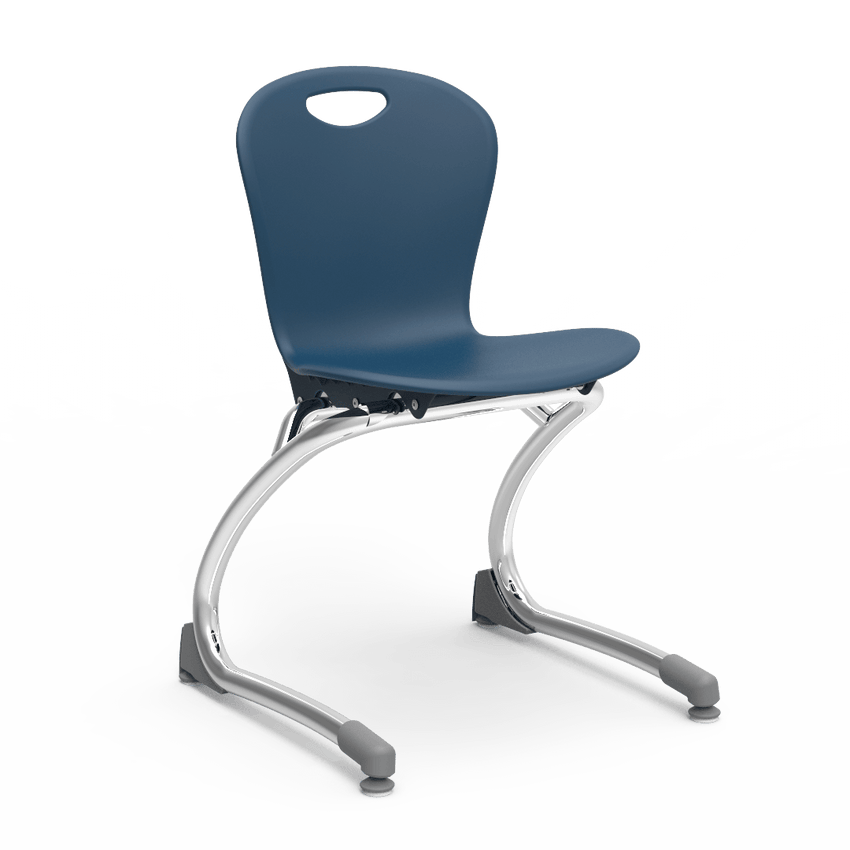 Virco ZCANT13 - Zuma Series Cantilevered Legged Ergonomic Chair, Contoured Seat/Back - 13" Seat Height (Virco ZCANT13) - SchoolOutlet