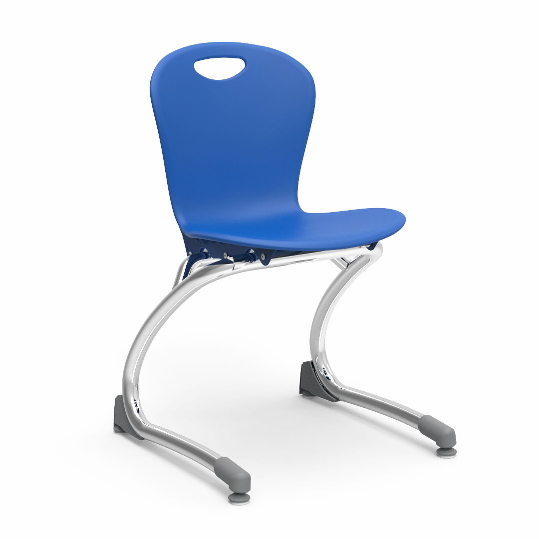 Virco ZCANT13 - Zuma Series Cantilevered Legged Ergonomic Chair, Contoured Seat/Back - 13" Seat Height (Virco ZCANT13) - SchoolOutlet