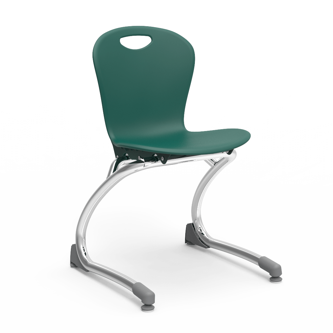 Virco ZCANT13 - Zuma Series Cantilevered Legged Ergonomic Chair, Contoured Seat/Back - 13" Seat Height (Virco ZCANT13) - SchoolOutlet