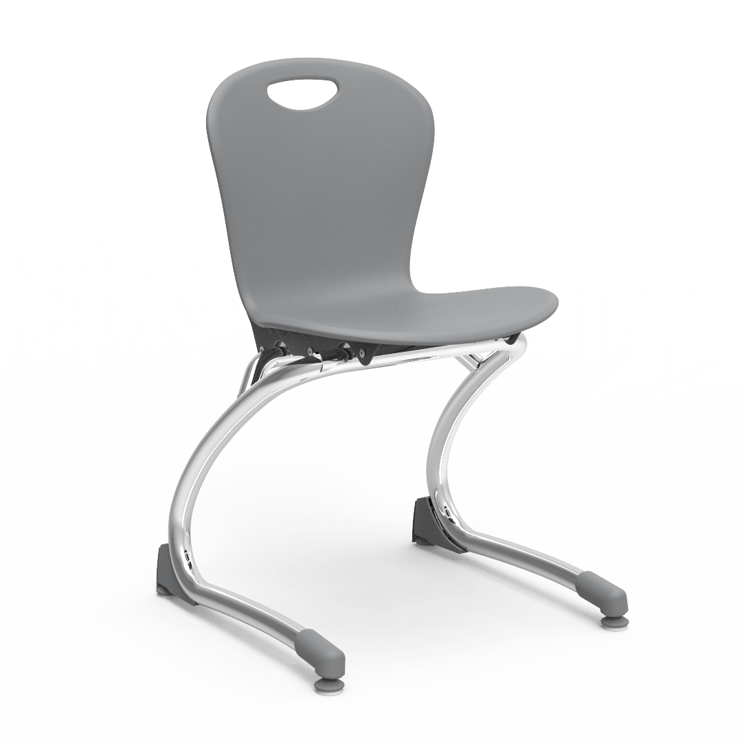 Virco ZCANT13 - Zuma Series Cantilevered Legged Ergonomic Chair, Contoured Seat/Back - 13" Seat Height (Virco ZCANT13) - SchoolOutlet