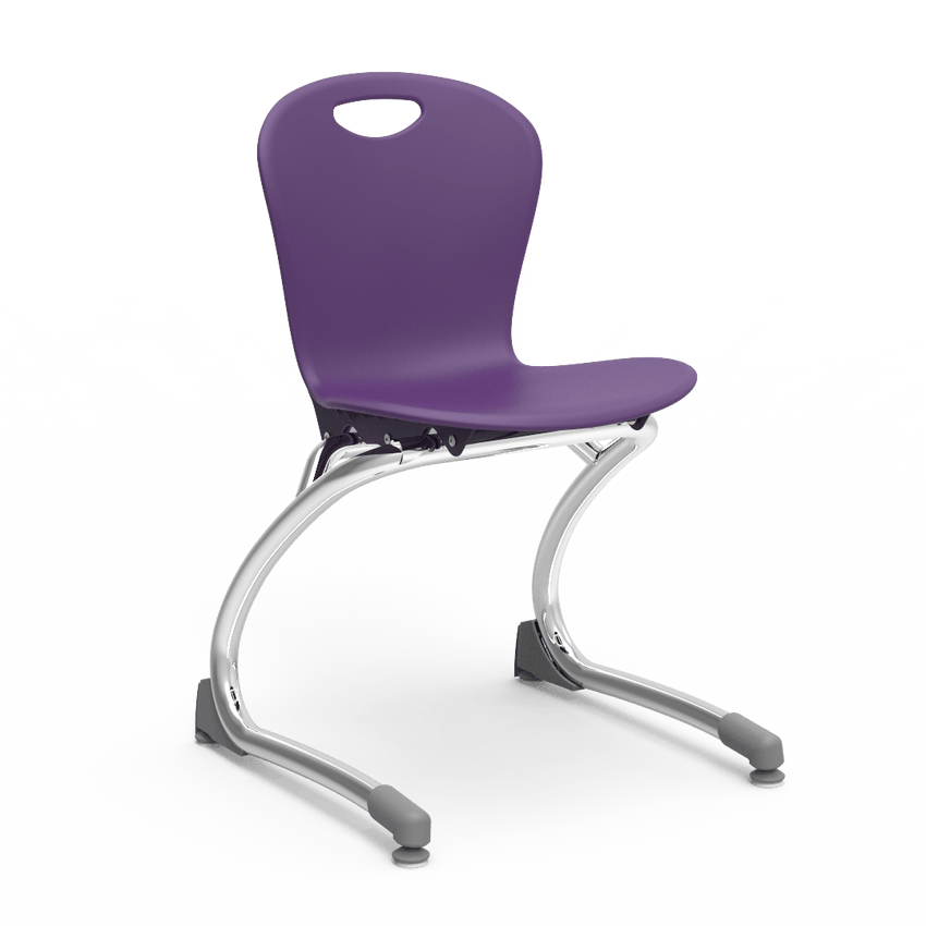 Virco ZCANT13 - Zuma Series Cantilevered Legged Ergonomic Chair, Contoured Seat/Back - 13" Seat Height (Virco ZCANT13) - SchoolOutlet