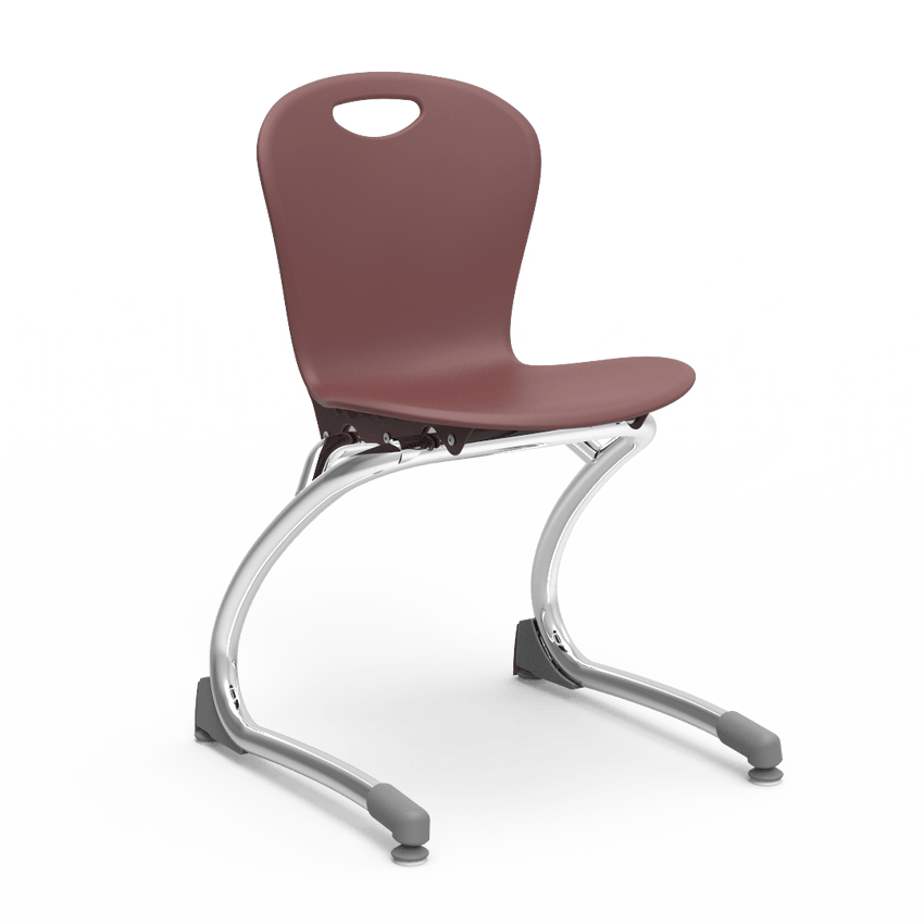 Virco ZCANT13 - Zuma Series Cantilevered Legged Ergonomic Chair, Contoured Seat/Back - 13" Seat Height (Virco ZCANT13) - SchoolOutlet