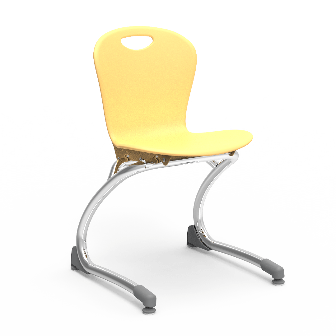 Virco ZCANT13 - Zuma Series Cantilevered Legged Ergonomic Chair, Contoured Seat/Back - 13" Seat Height (Virco ZCANT13) - SchoolOutlet