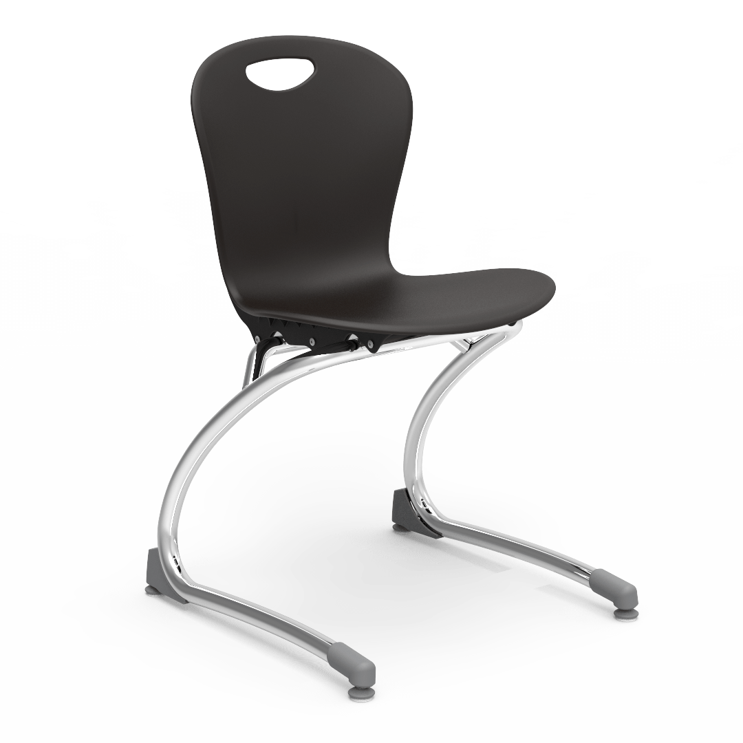 Virco ZCANT15 - Zuma Series Cantilevered Legged Ergonomic Chair, Contoured Seat/Back - 15" Seat Height (Virco ZCANT15) - SchoolOutlet