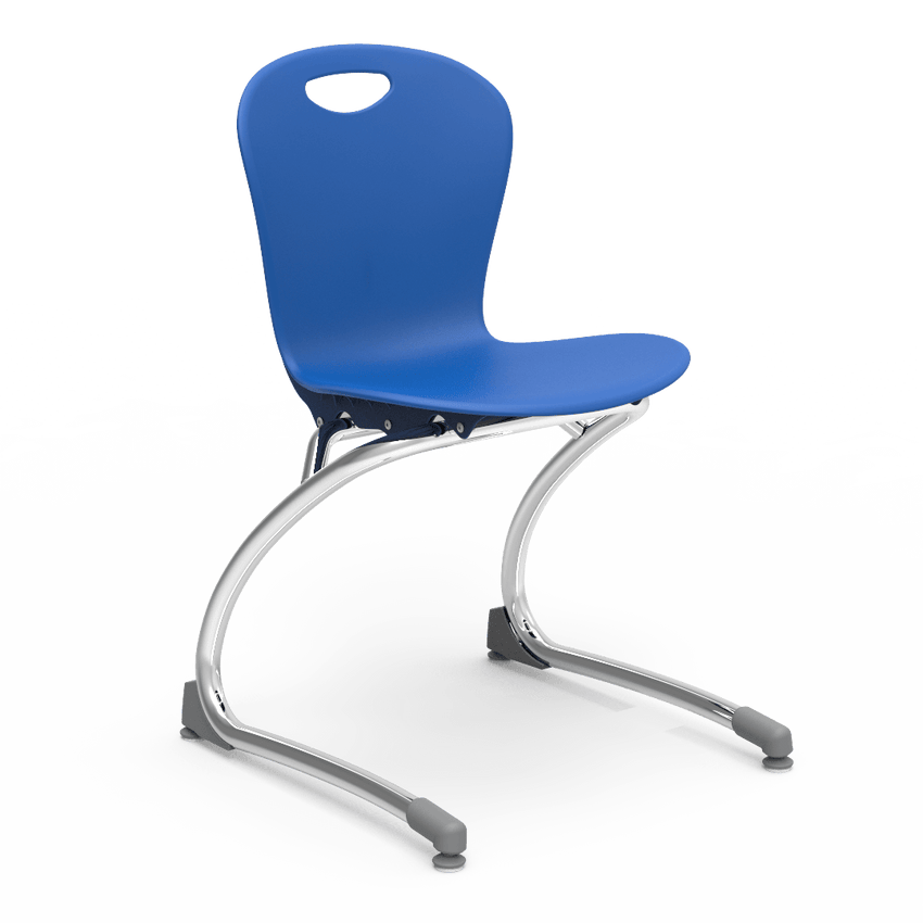 Virco ZCANT15 - Zuma Series Cantilevered Legged Ergonomic Chair, Contoured Seat/Back - 15" Seat Height (Virco ZCANT15) - SchoolOutlet