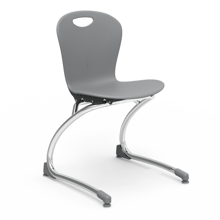 Virco ZCANT15 - Zuma Series Cantilevered Legged Ergonomic Chair, Contoured Seat/Back - 15" Seat Height (Virco ZCANT15) - SchoolOutlet