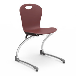 Virco ZCANT15 - Zuma Series Cantilevered Legged Ergonomic Chair, Contoured Seat/Back - 15" Seat Height (Virco ZCANT15)