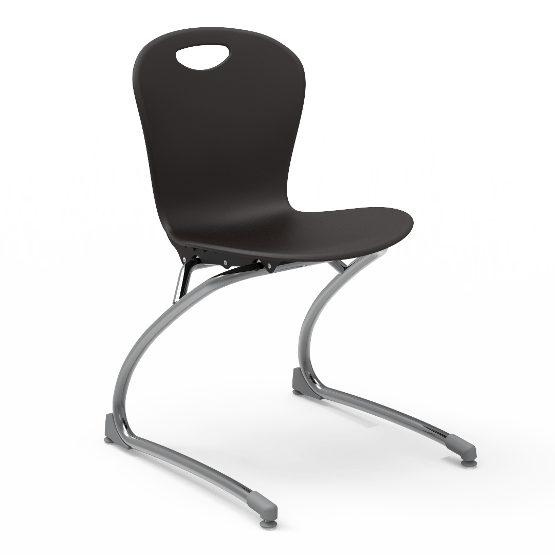 Virco ZCANT18 - Zuma Series Cantilevered Legged Ergonomic Chair, Contoured Seat/Back - 18" Seat Height (Virco ZCANT18) - SchoolOutlet