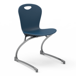 Virco ZCANT18 - Zuma Series Cantilevered Legged Ergonomic Chair, Contoured Seat/Back - 18" Seat Height (Virco ZCANT18)