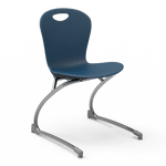 Virco ZCANT18 - Zuma Series Cantilevered Legged Ergonomic Chair, Contoured Seat/Back - 18